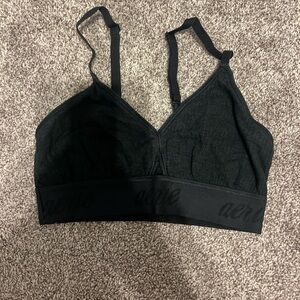 Aerie Black Cotton Bralette